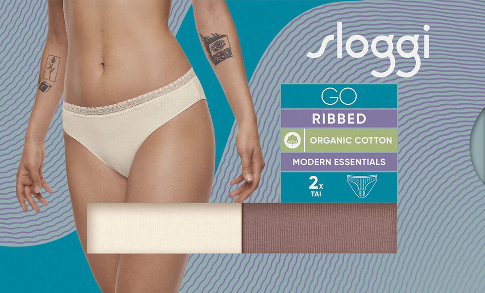 Miniatură: Set 2 Chiloti Sloggi Go Ribbed Tai C2P