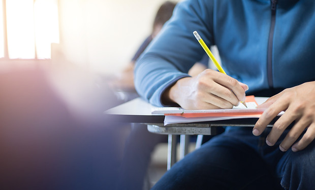 soft focus.high school or university stu