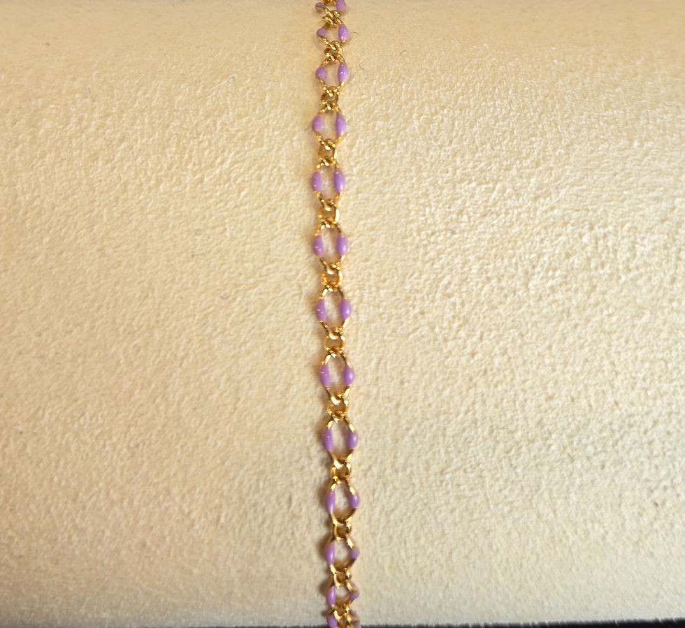 Lavender Enamel Curb