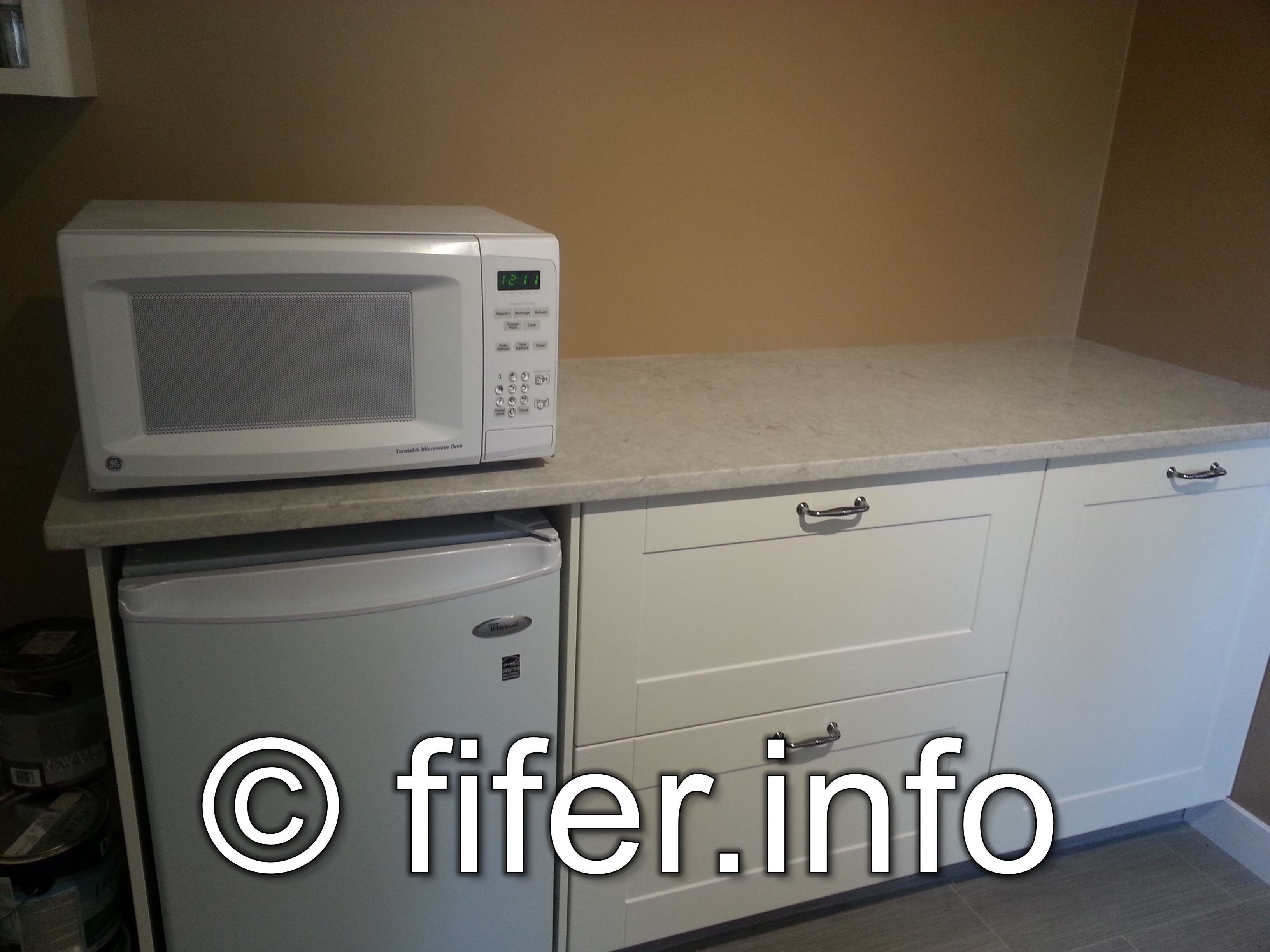 We added cabinets...