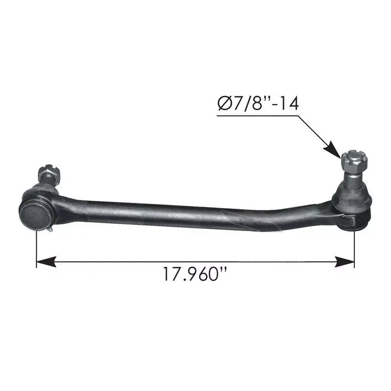 Drag Link: 17.960" C to C Type N-S part# 1667329C91, R250366, 463.DS1281