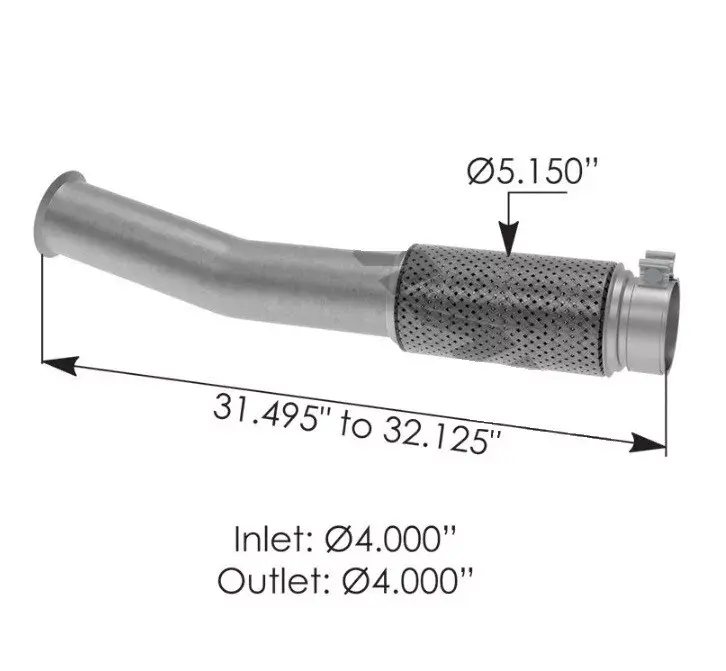 Exhaust Bellows Freightliner Premium Part # 0428907000, 820.B46907P
