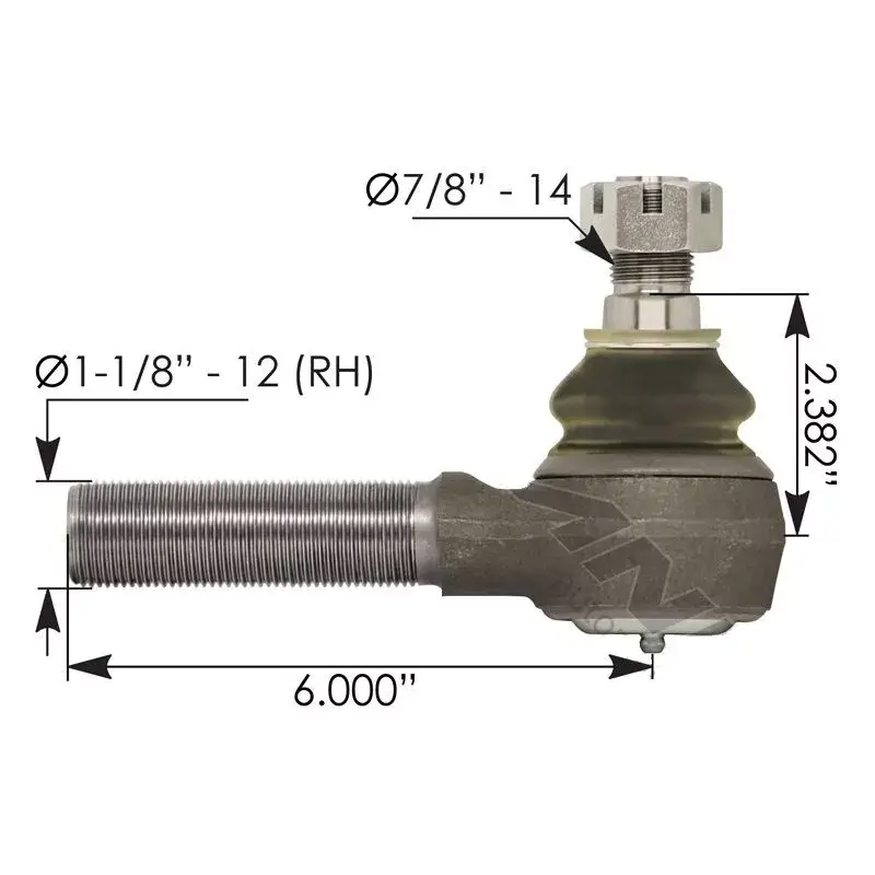Tie Rod End Part# F1HZ3A130A, 60961084, R230408, 00128176, ES3176R, 462.ES3176R