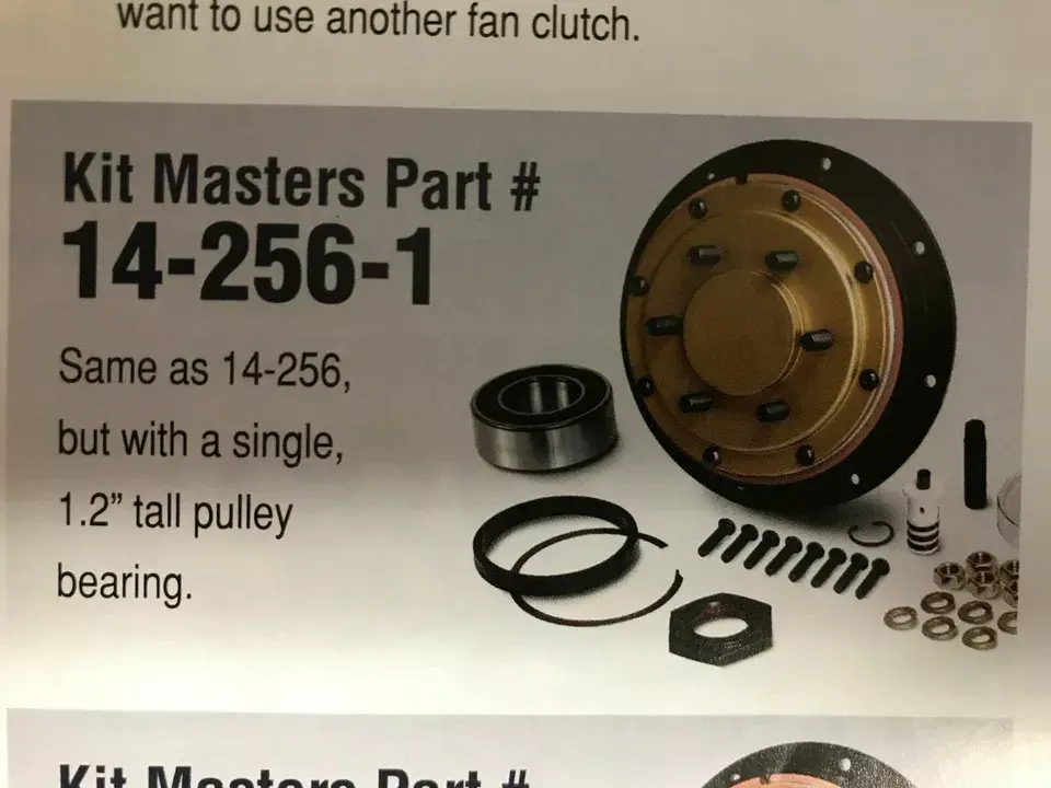 Kit Masters Fan Clutch Gold Top Part # 14-256-1