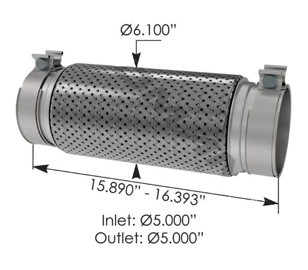Exhaust Bellows Blue Bird Bus Premium Part# Q716131, 820.B46131P