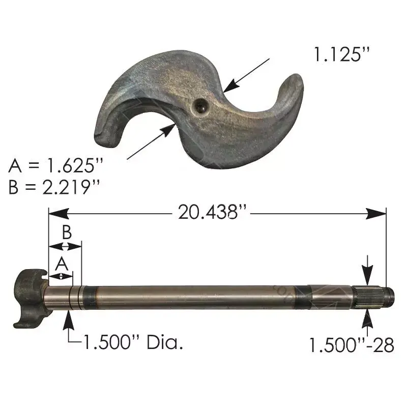 Camshaft RH part# 17-500, R607182, M16WKR20-205, E5525, 123.282014.02