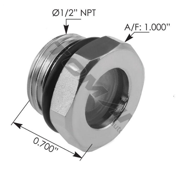 Sight Glass for 575.1013 Reservoir Part # VMLT3248, 575.1013.1