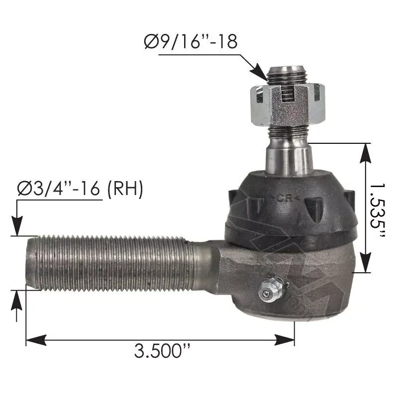 Tie Rod End Part# C1TZ3A130A, 2476922, 894145R91, R230003, ES150R, 462.ES150R