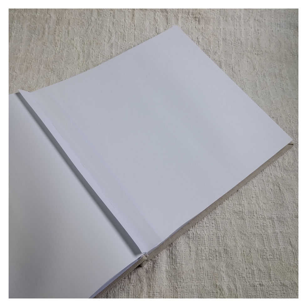 Miniatura: Livro de Registros Quadrado com Bordado Capa e Lombada