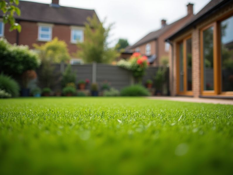 A-lush-green-artificial-grass-lawn-in-a-garden,-perfect-for-a-Yorkshire-home-with-family-e