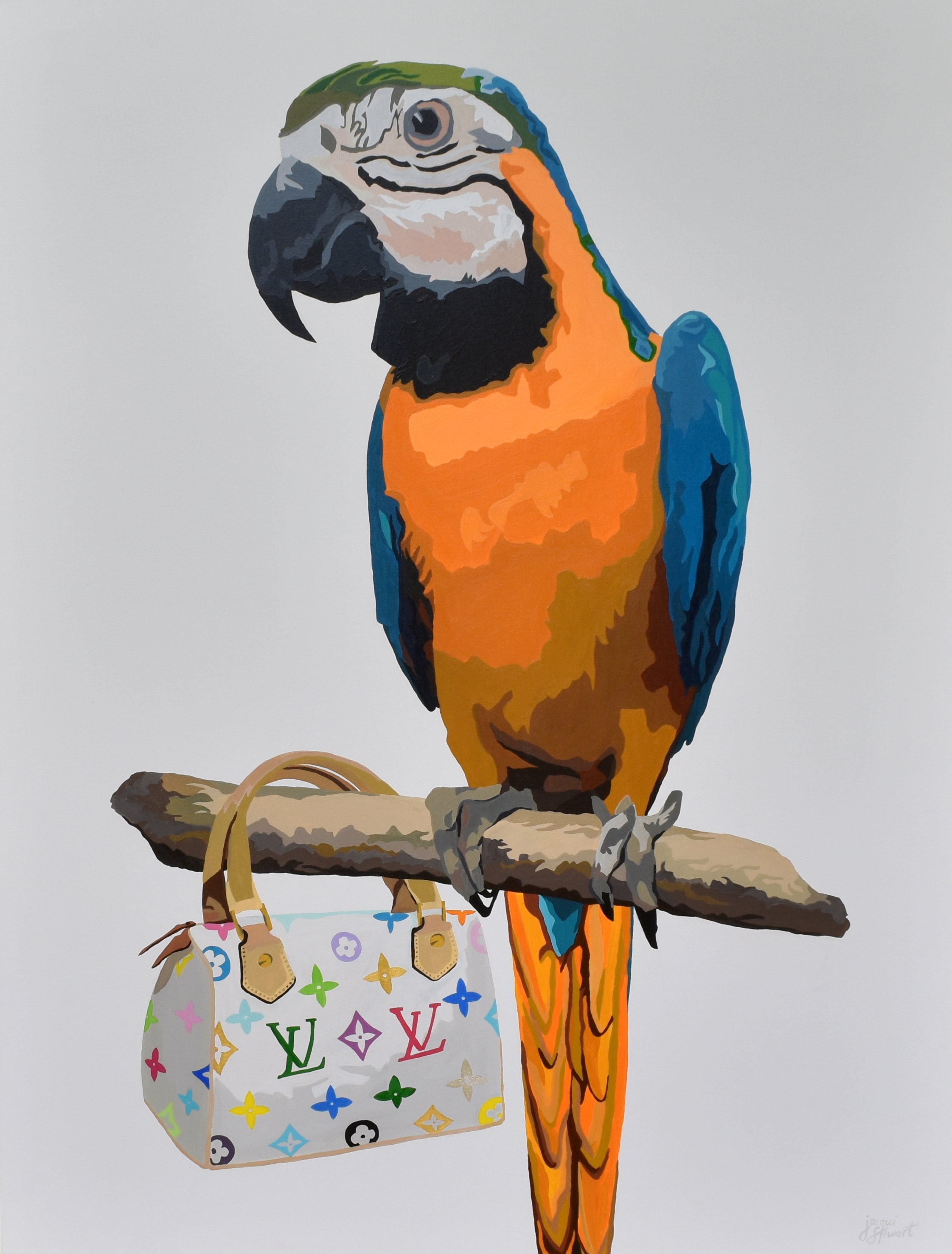 Perched on Louis Vuitton