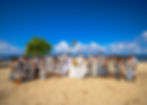 A beautiful Big Island beach wedding setup in Kona with a tropical arch and chairs — perfect inspiration for your Hawaii destination wedding.