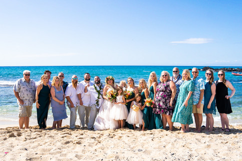 Sunset joy at Kukiʻo Beach — a Big Island elopement with Kona Wedding Officiant® magic.
