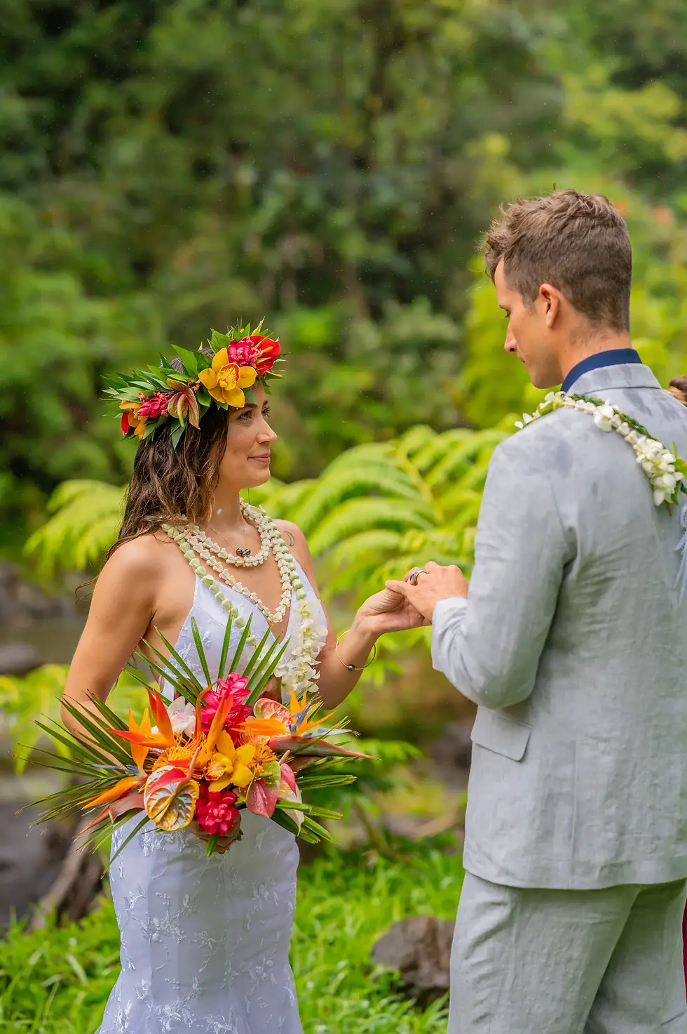 Thumbnail: Upgraded Metallic Tropical Haku - Premium Flower Crown