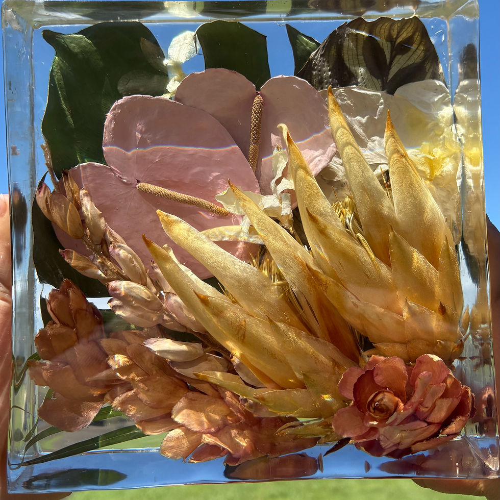 Thumbnail: 8x8 Square Bouquet Keepsake Block