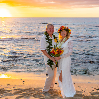 Elopement At Kuki`o Beach Big Island Elopement Hawaii Kona Wedding Officiant