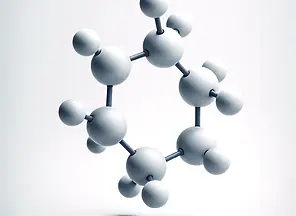 DALL·E 2024-03-28 12.51.20 - A simple illustration of a single, large molecule model, repr