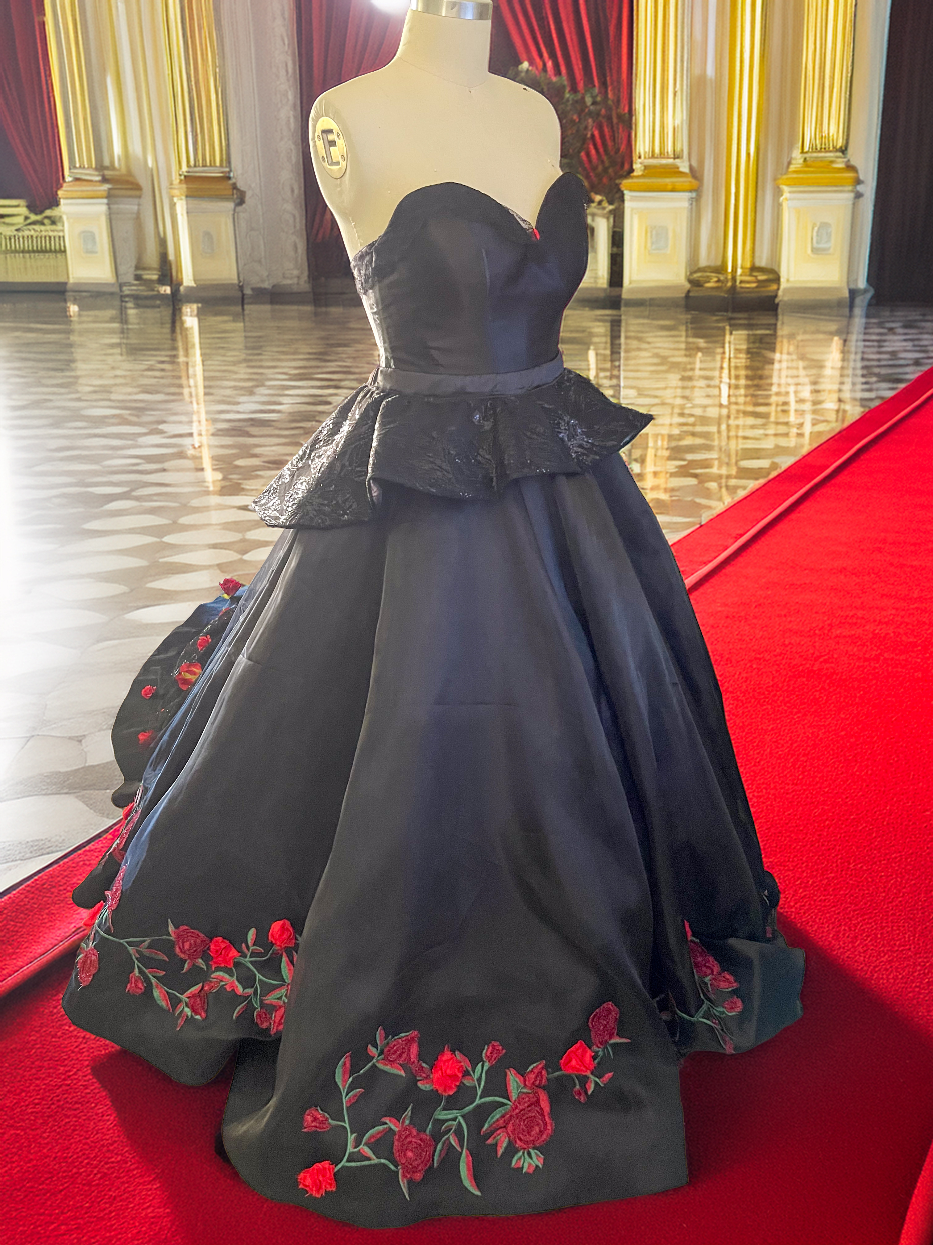 Rose Ballgown--Custom Couture Corset & Skirt Ensemble