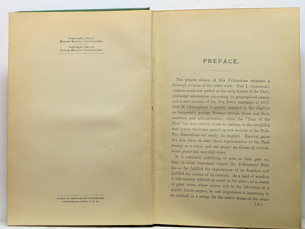 Thumbnail: The Yellowstone National Park HISTORICAL AND DESCRIPTIVE 1905