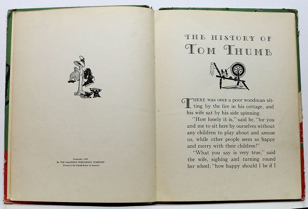 Thumbnail: The HISTORY of TOM THUMB by the BROTHERS GRIMM (#299) 1929