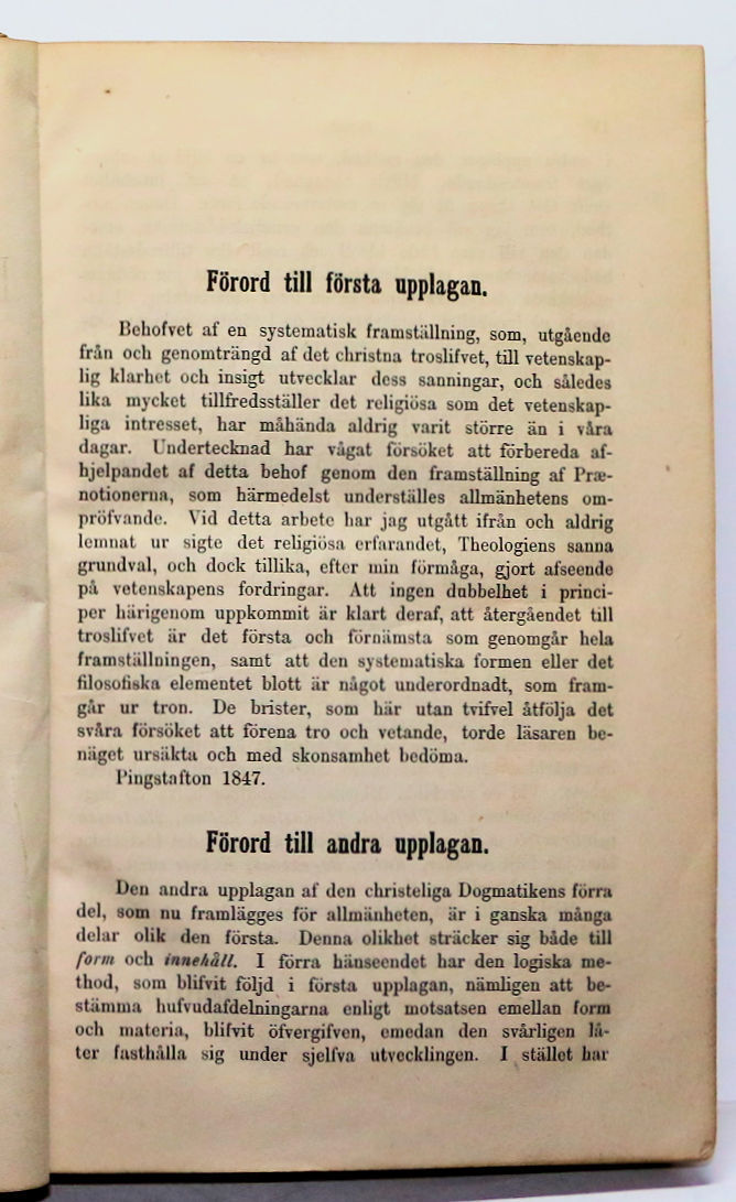 Thumbnail: Den christeliga dogmatiken enligt Lutherska kyrkans bekännelseskrif 1866 Swedish