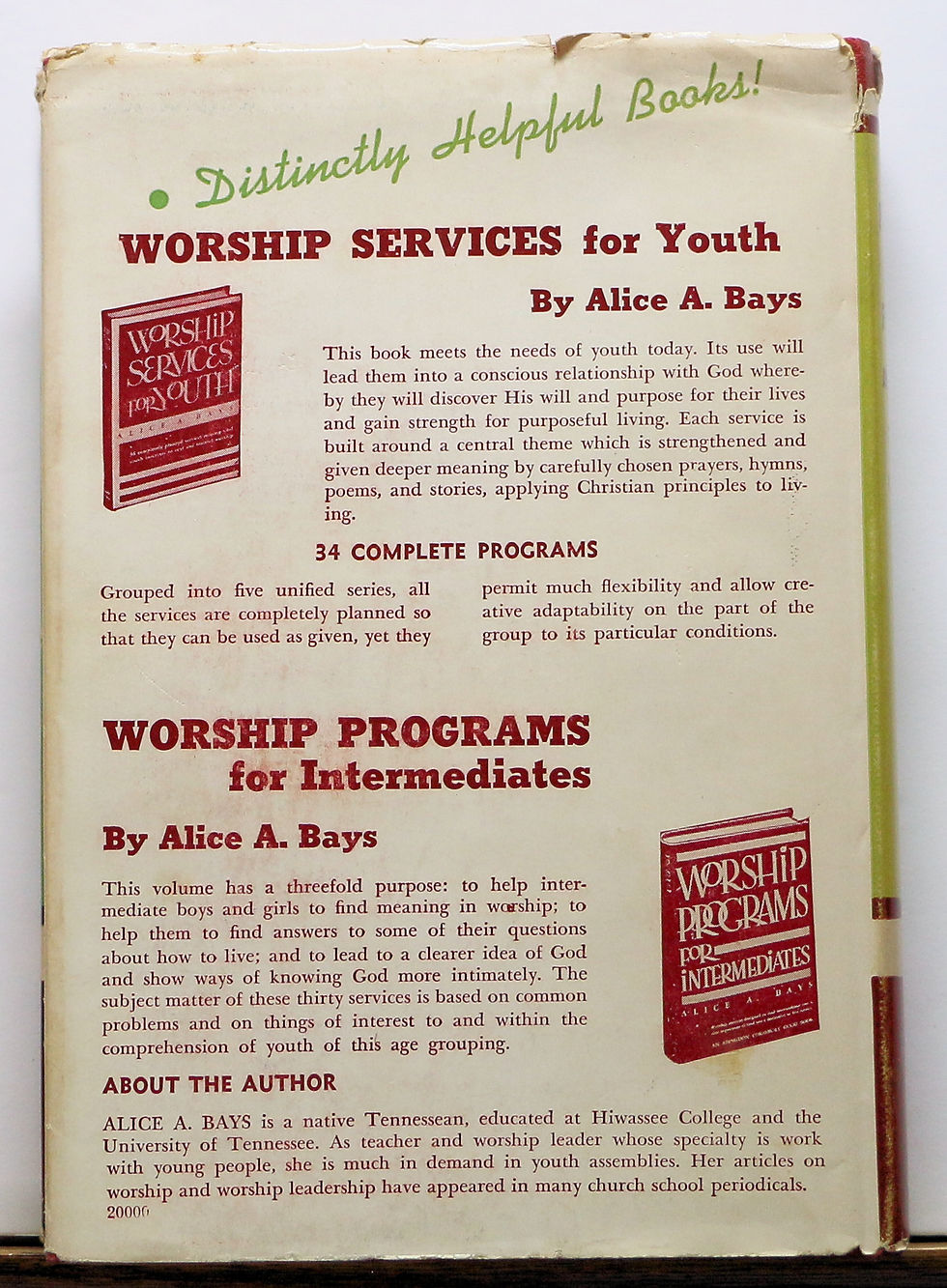 Thumbnail: WORSHIP PROGRAMS IN THE FINE ARTS FOR YOUNG PEOPLE 1940