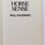 Thumbnail: HORSE SENSE: Complete guide to riding, training & care. 1980