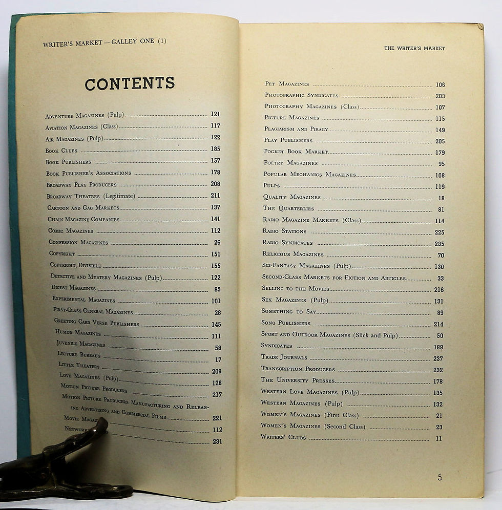 Thumbnail: Writer's Market 2500 Publishers Buying Manuscripts 1945
