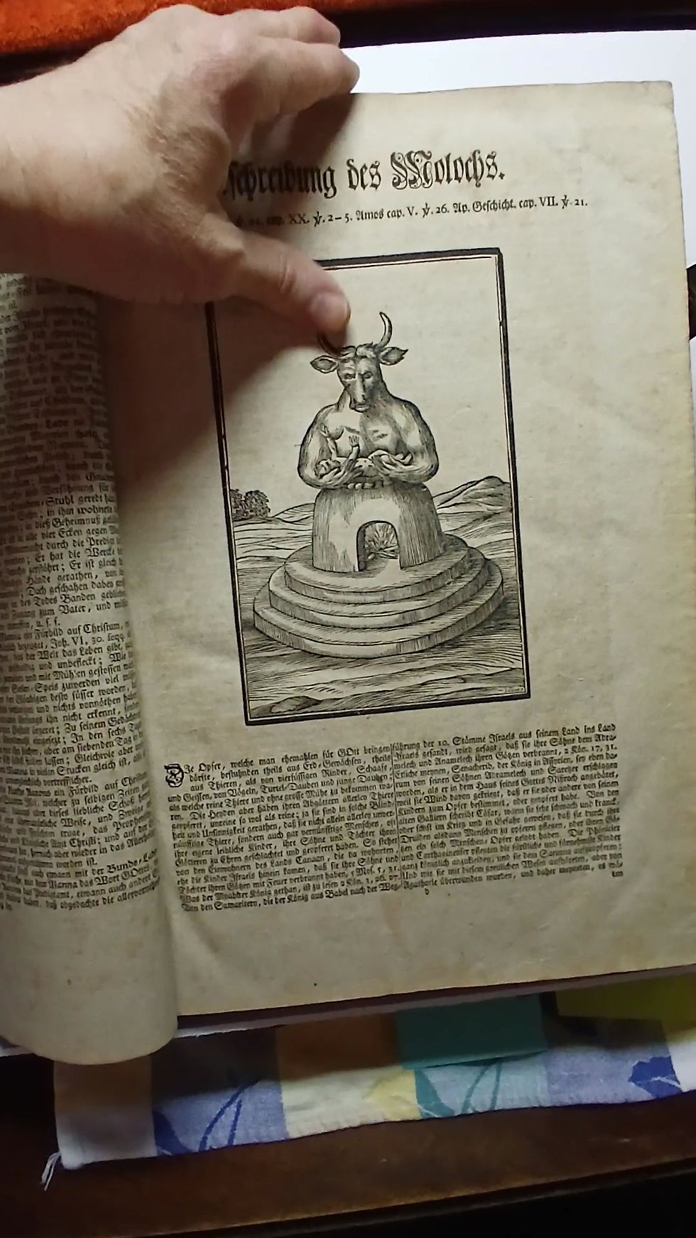 Thumbnail: Leather German Family Bible with Metal Clasps 1798
