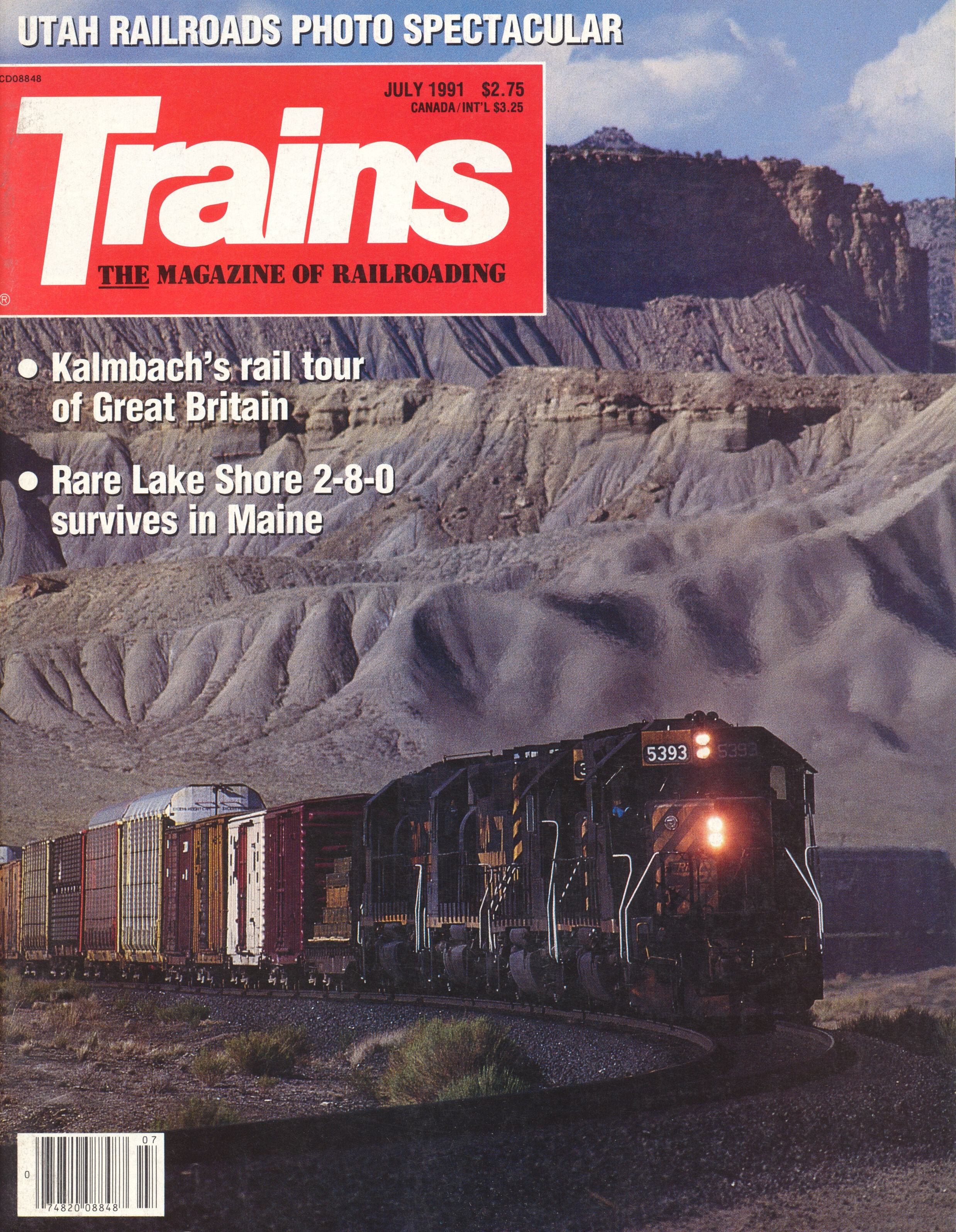 TRAINS, July 1991