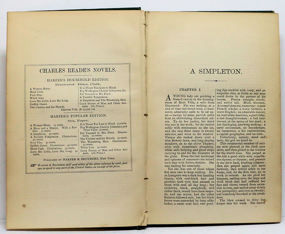 Thumbnail: A Simpleton & The Wandering Heir by Charles Reade 1877
