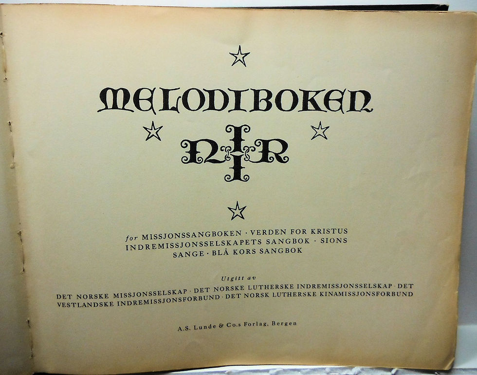 Thumbnail: Melodiboken for Missjonssangboken (Norwegian songbook) ca. 1920