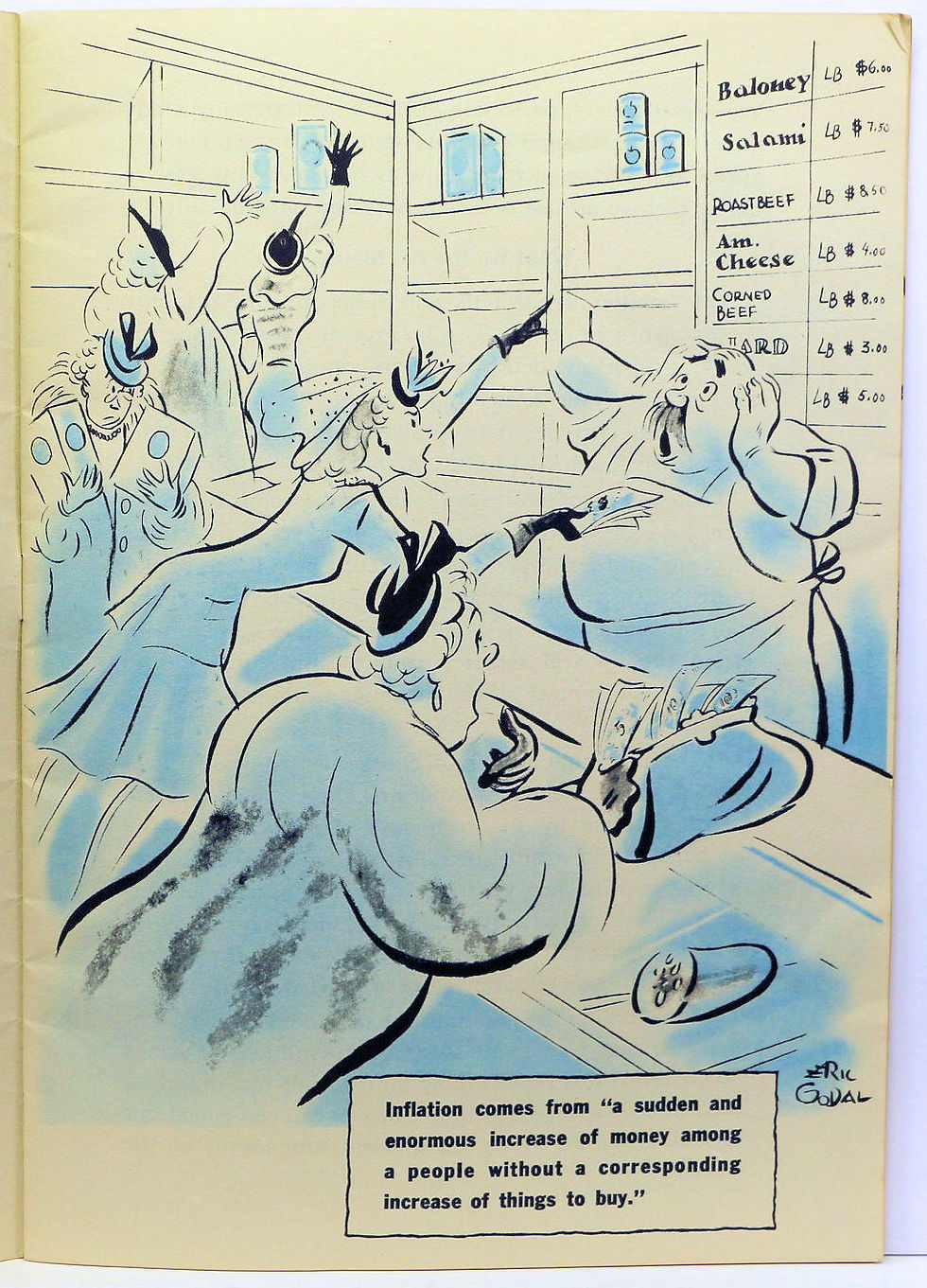 Thumbnail: INFLATION IN ONE EASY LESSON by Harry Scherman (ca. 1943) WW2 era