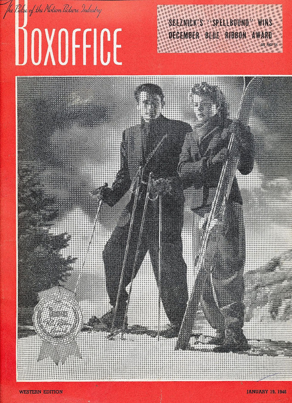 BOXOFFICE (Jan. 1946) INGRID BERGMAN & GREGORY PECK