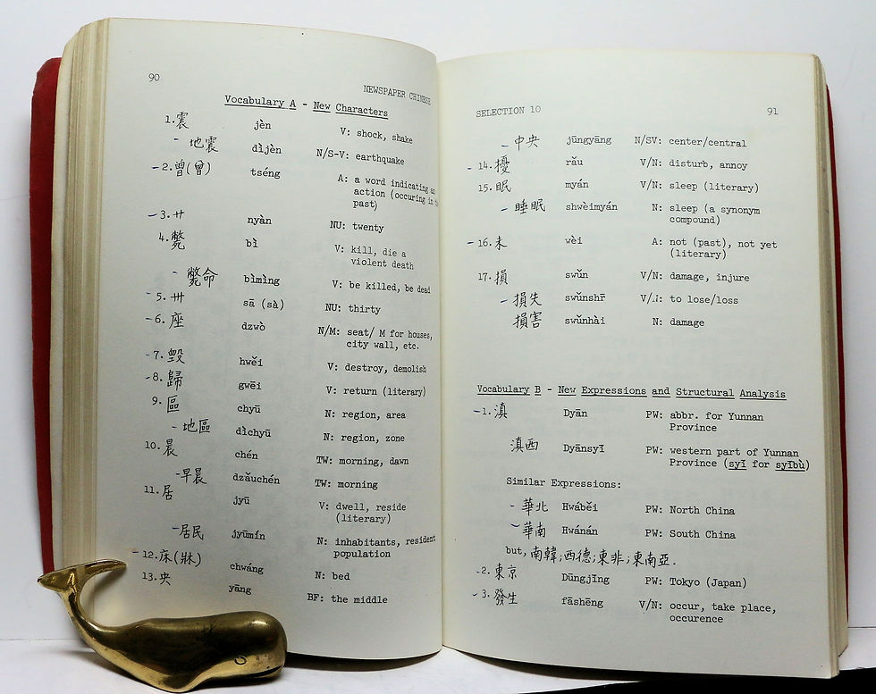 Thumbnail: A Primer of Newspaper Chinese (Mirror Series B, No. 31) by Yu-Ju Chih 1973
