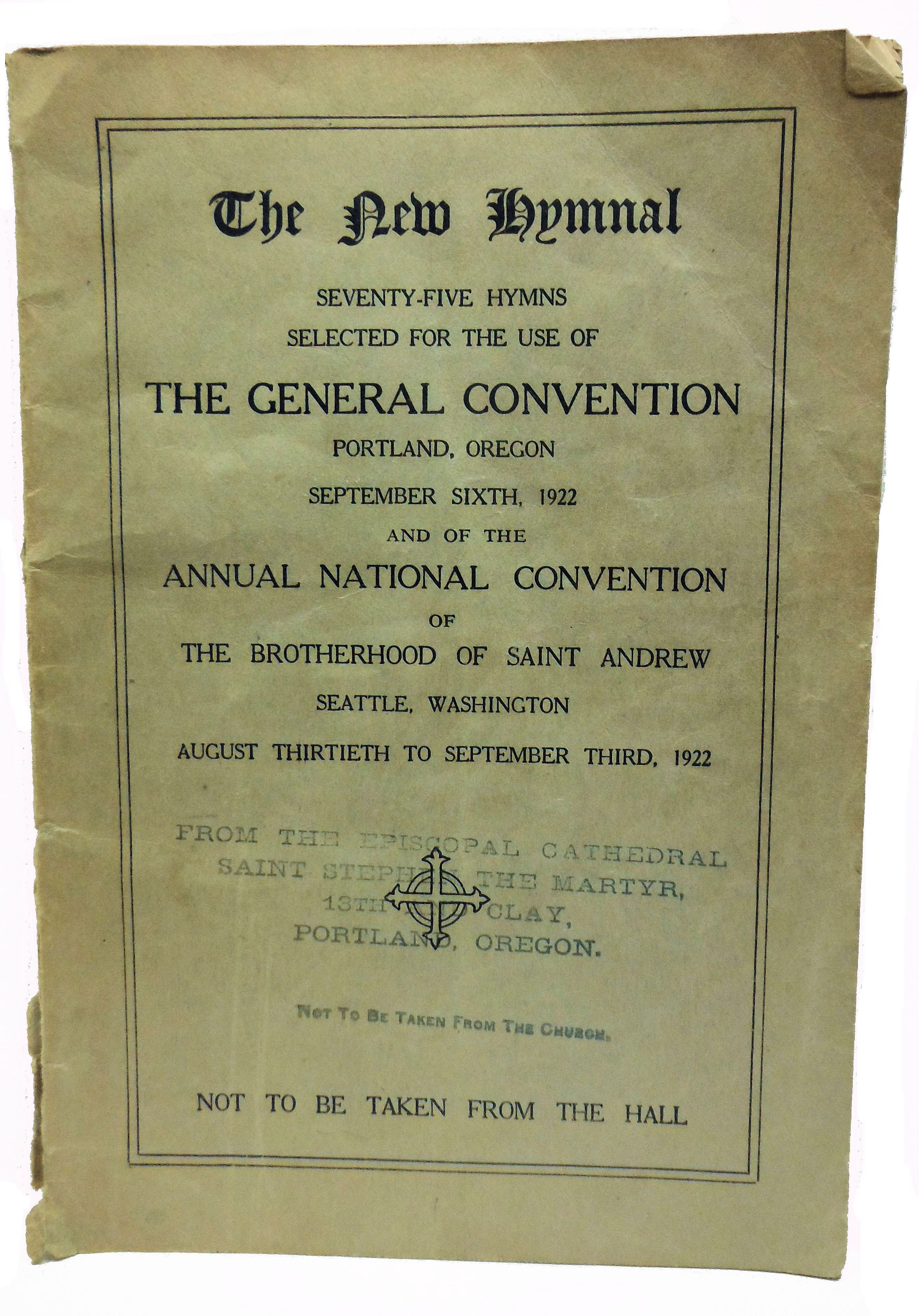 Brotherhood of Saint Andrew (Hymnal) 1922