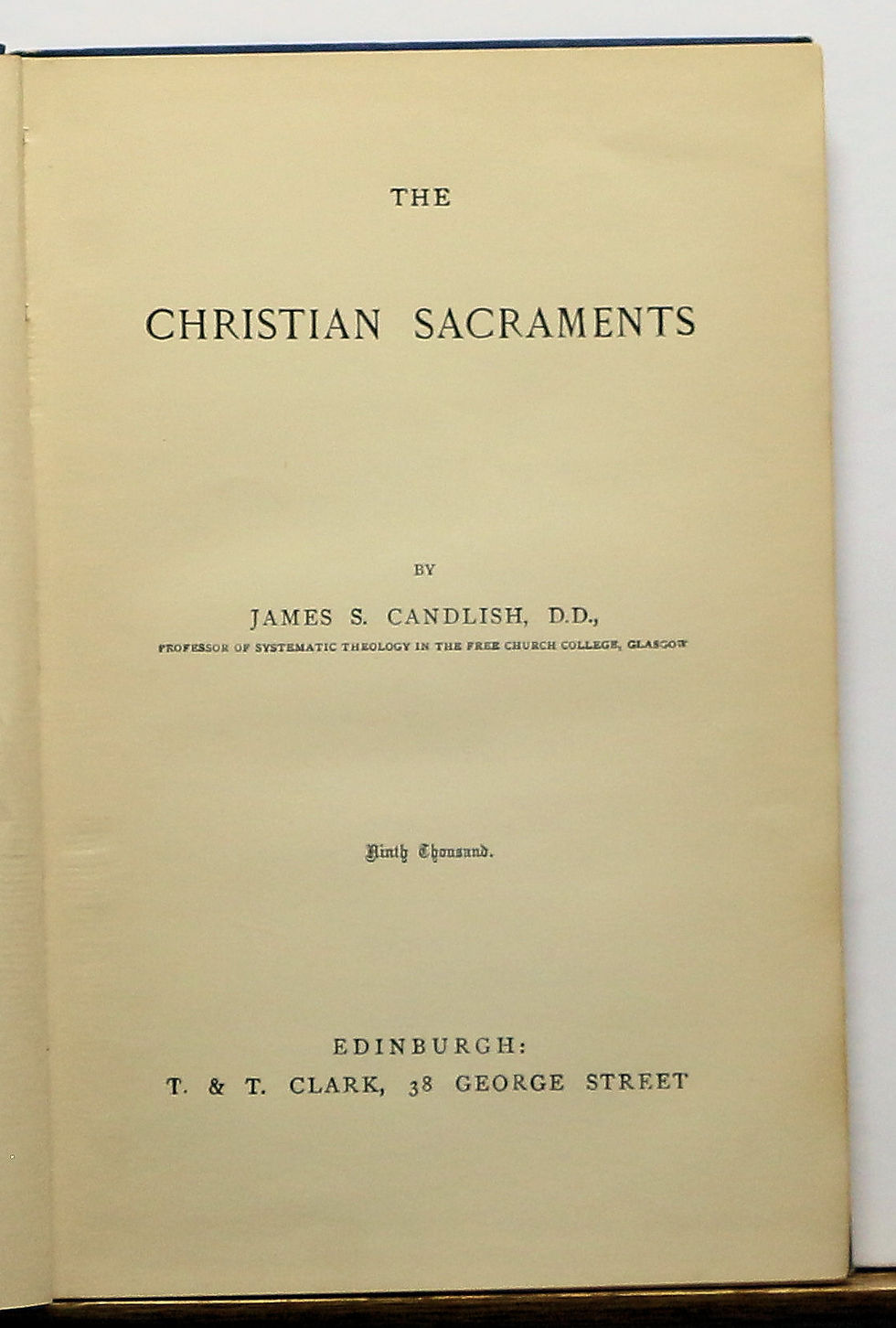 Thumbnail: HANDBOOKS FOR BIBLE CLASSES AND PRIVATE STUDENTS Christian Sacraments
