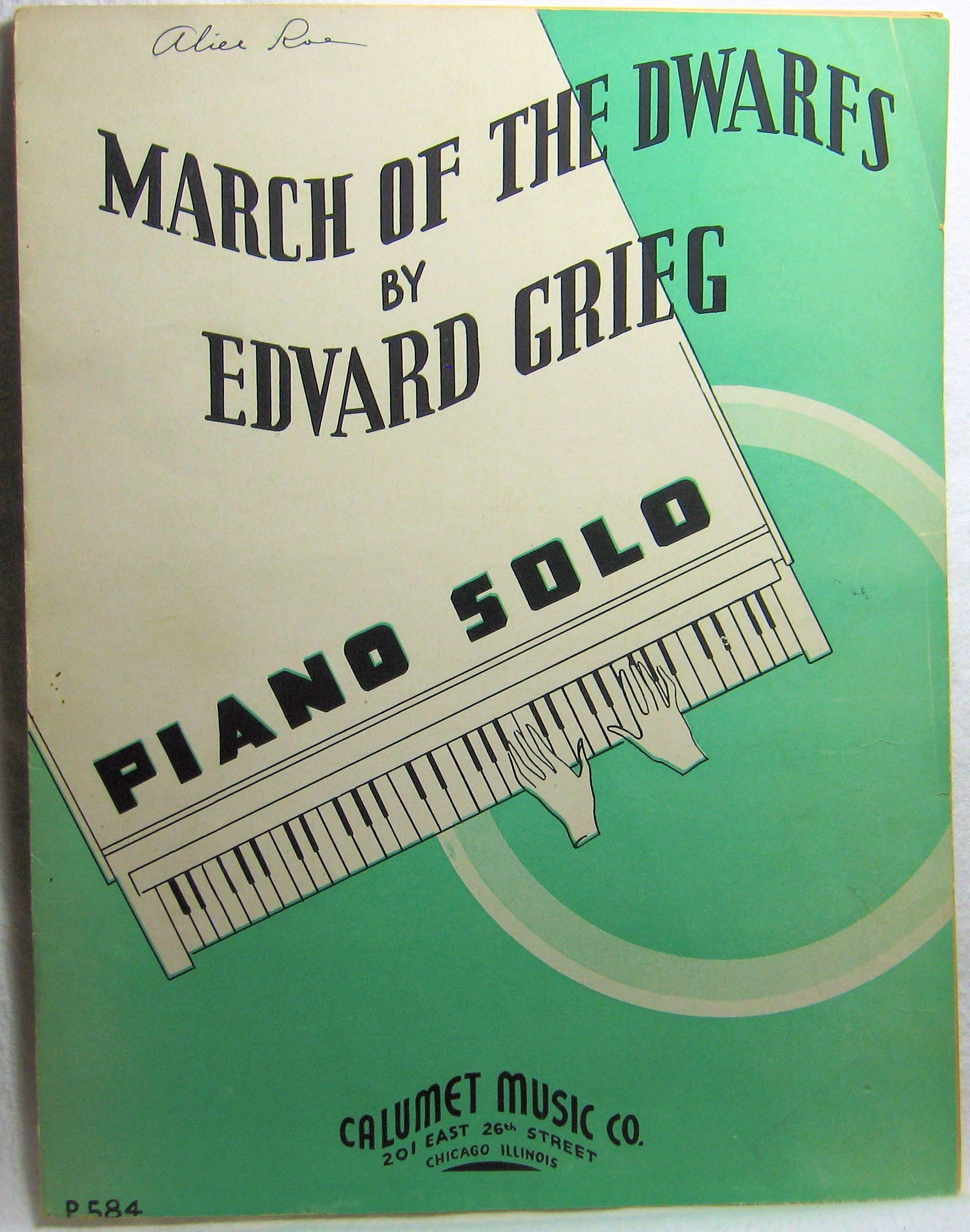 MARCH OF THE DWARFS [Piano Solo] 1935