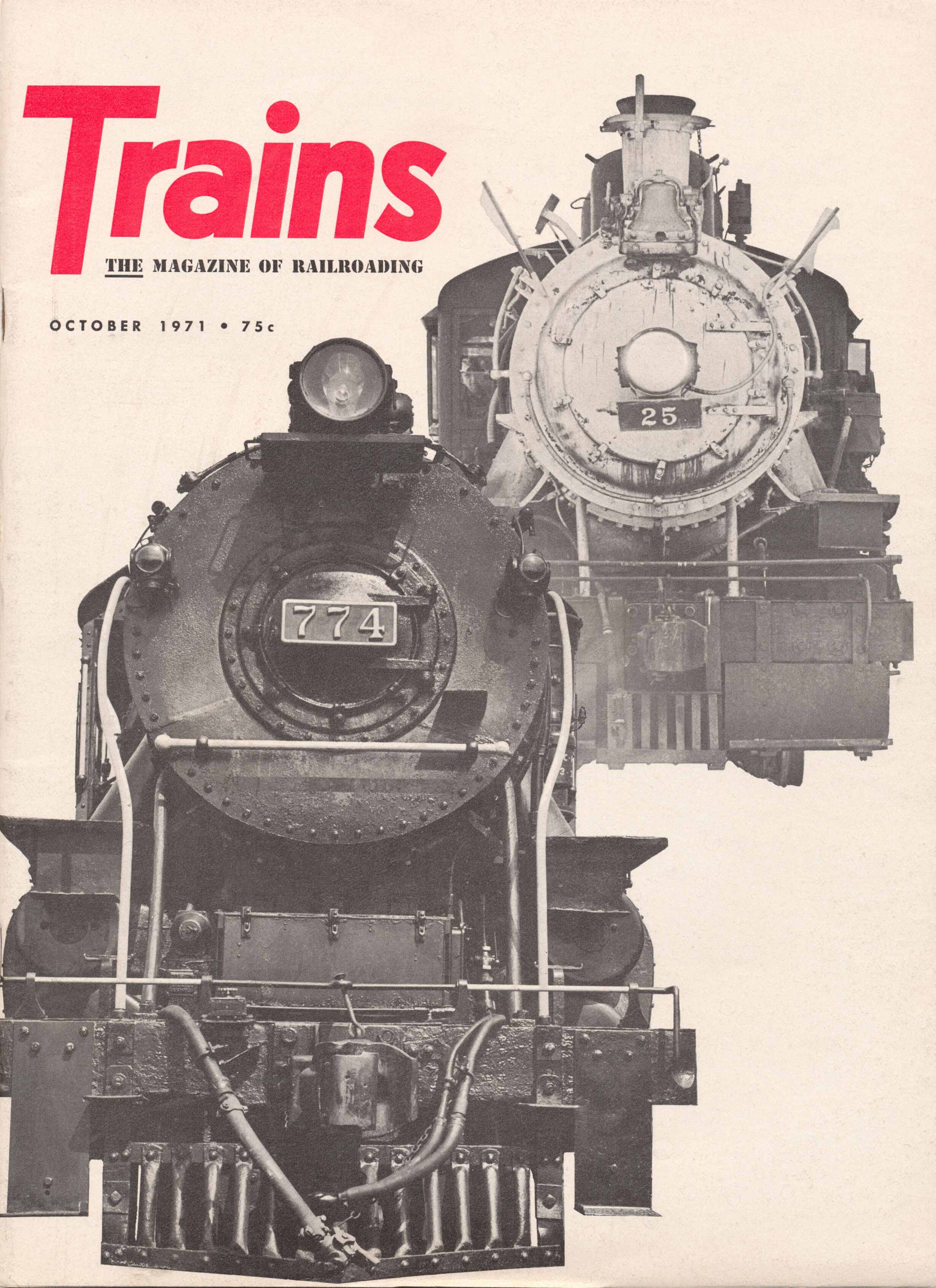 TRAINS, October 1971
