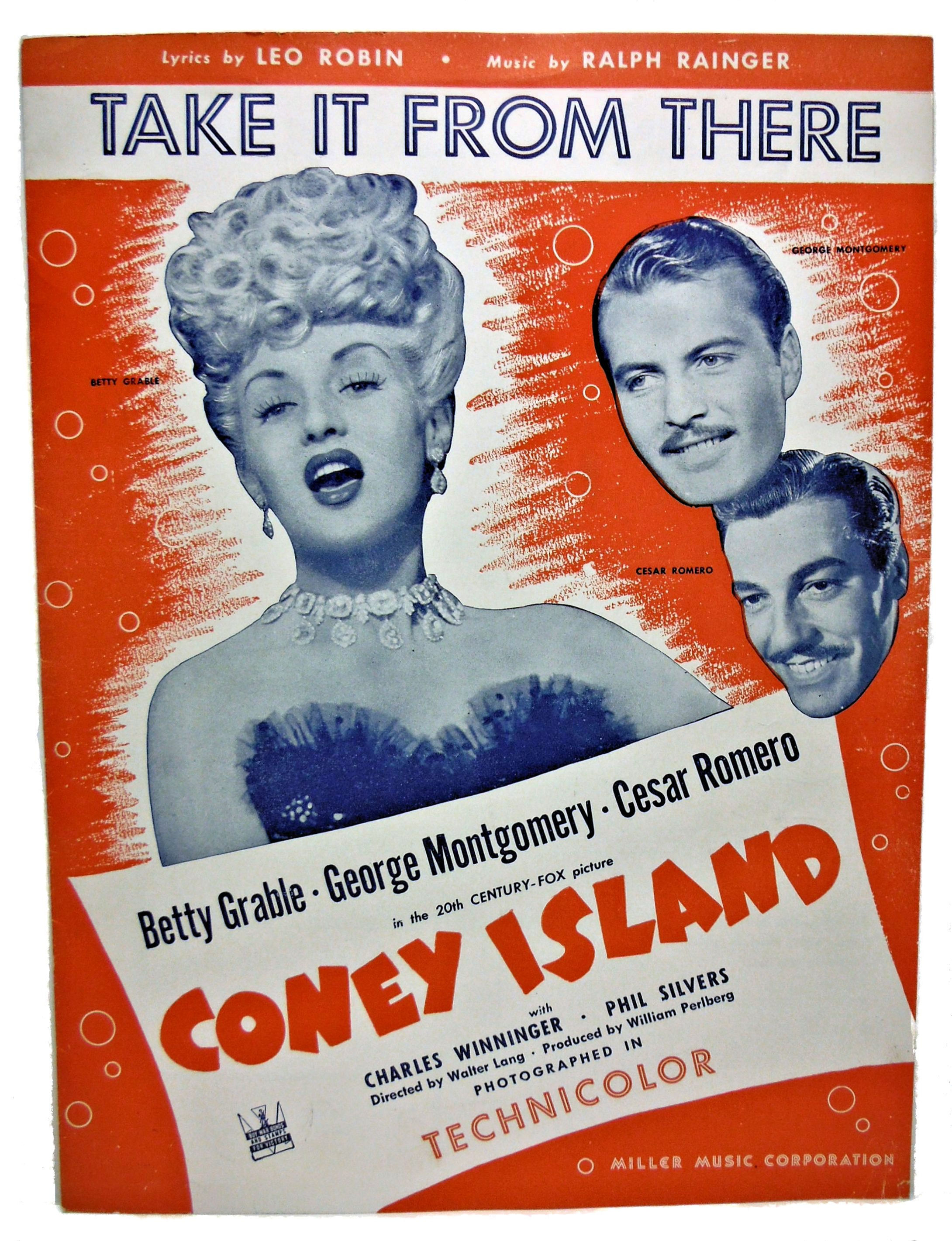 Take It From There (BETTY GRABLE) 1942 [Frameable]