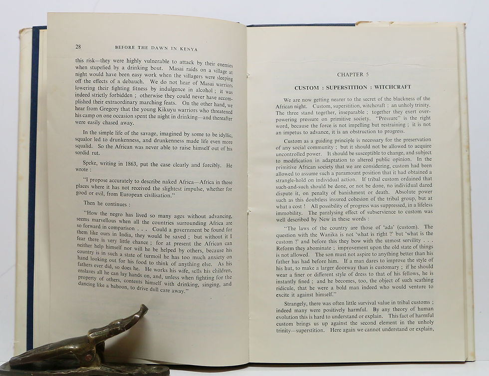 Thumbnail: BEFORE THE DAWN IN KENYA CHRISTOPHER WILSON 1952 (w/Jacket!)