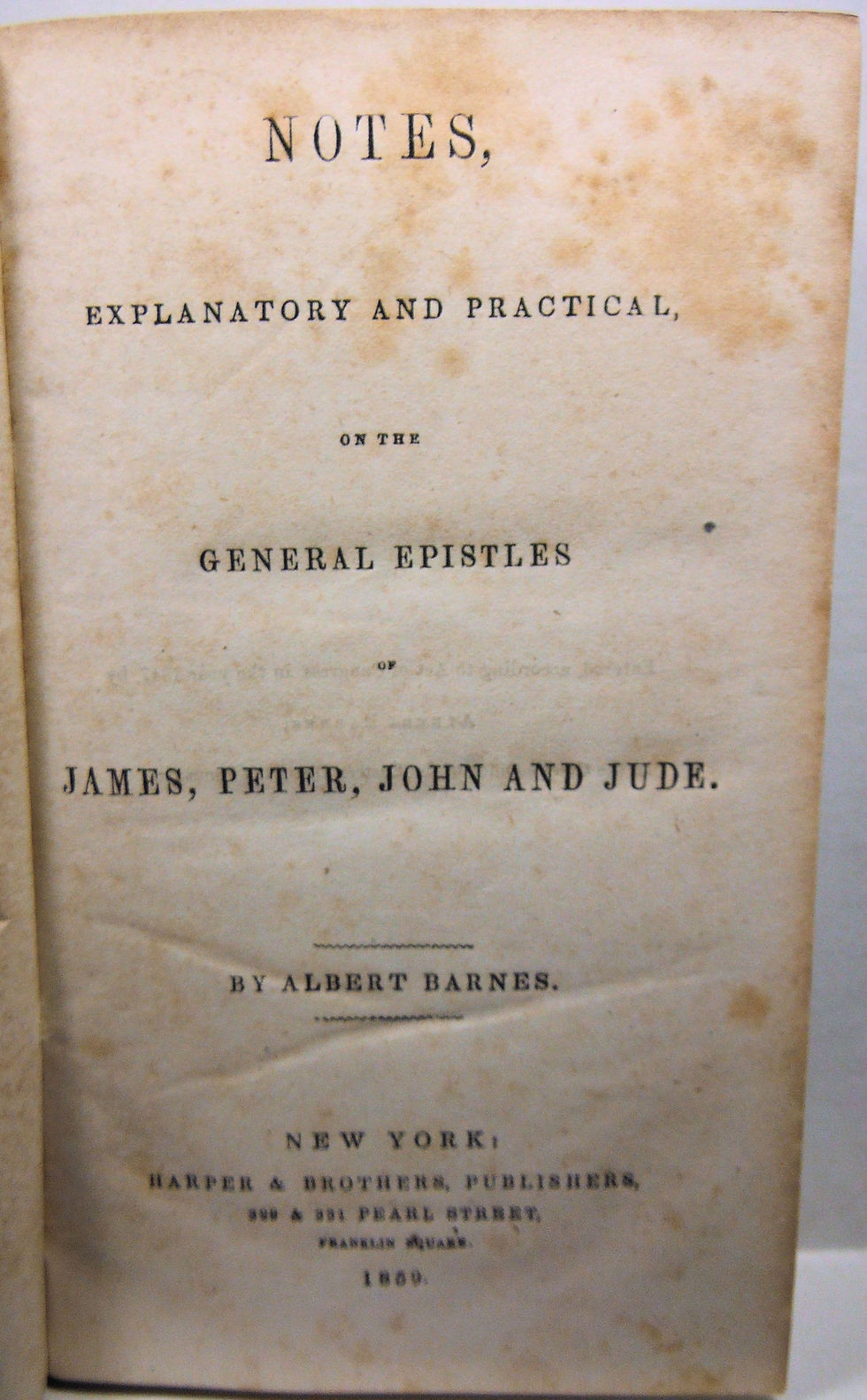 Thumbnail: Barnes General Epistles of JAMES, PETER, JOHN, & JUDE 1859
