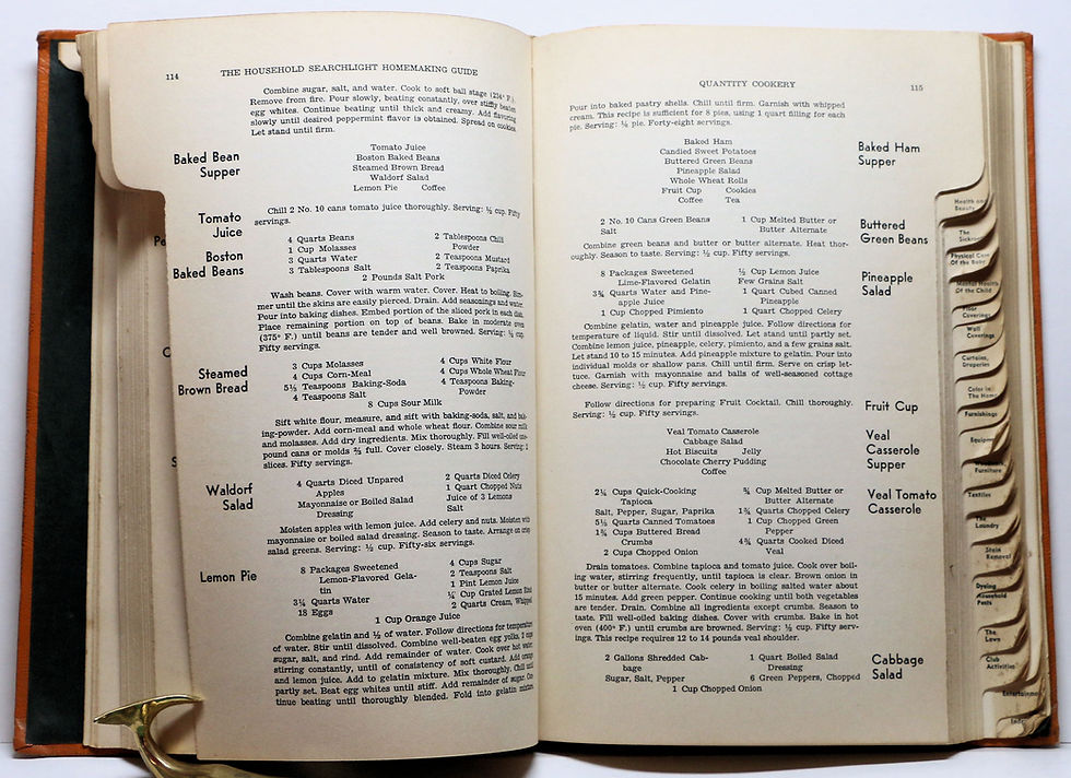 Thumbnail: THE HOUSEHOLD SEARCHLIGHT HOMEMAKING GUIDE 1937