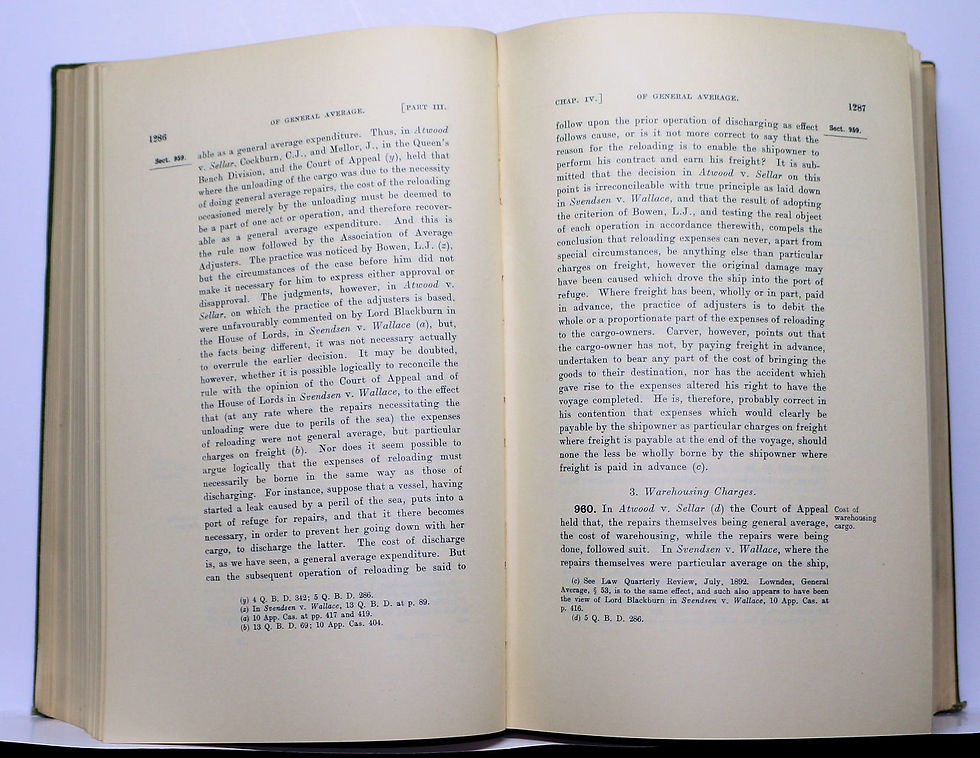 Thumbnail: Arnould on the Law of MARINE INSURANCE and Average (12th edition) 1939