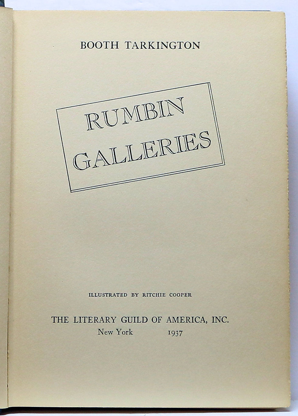 Thumbnail: RUMBIN GALLERIES by BOOTH TARKINTON 1937