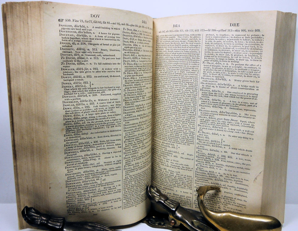 Thumbnail: Pronouncing Dictionary by John Walker 1834
