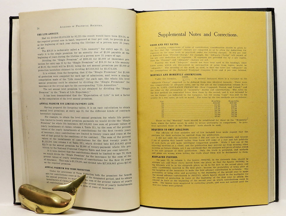 Thumbnail: Analyses of Fraternal Societies by Abb Landis 1906