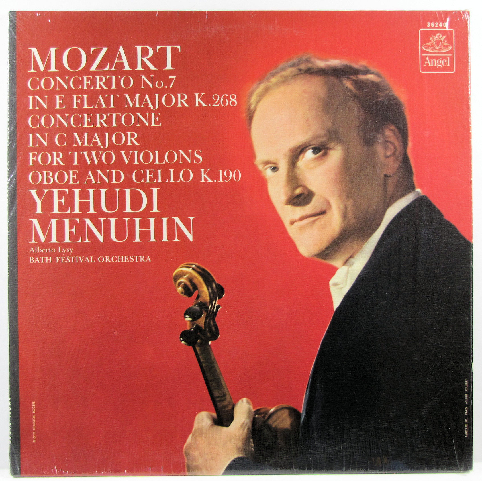 YEHUDI MENUHIN Mozart Concerto No. 7 (Angel 36240) 1965