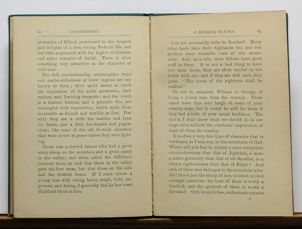 Thumbnail: THOROUGHNESS - TALKS TO YOUNG MEN by THAIN DAVIDSON ca. 1890