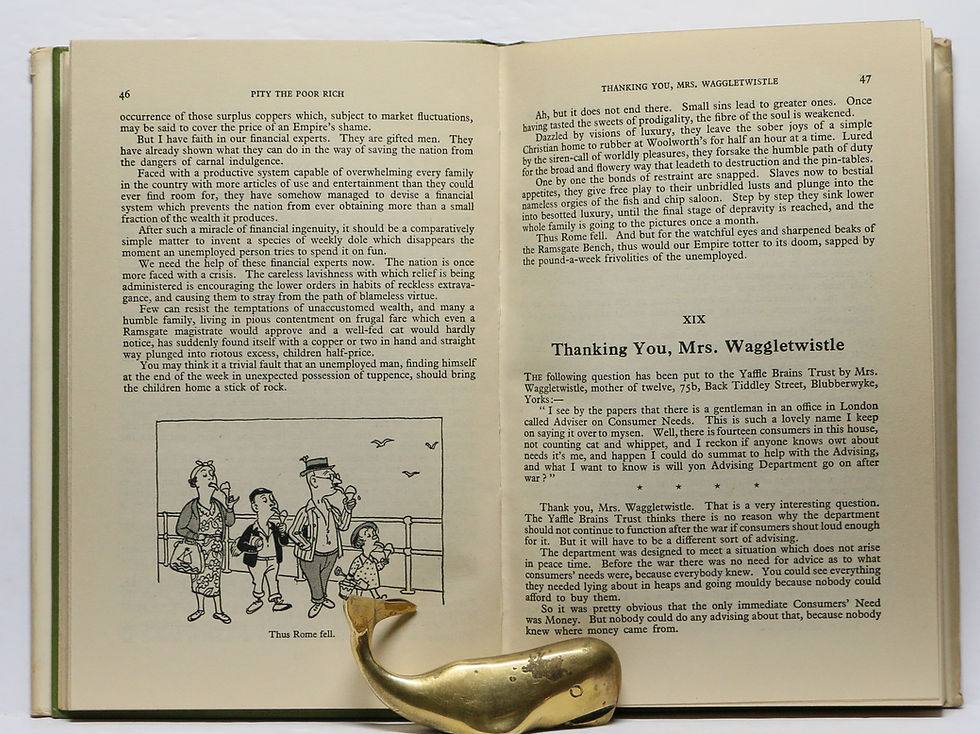 Thumbnail: PITY the Poor Rich by YAFFLE with illustrations by MENDOZA 1947 (w/Jacket!)